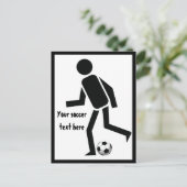 Fußball- und Ballgeschenk Postkarte (Stehend Vorderseite)