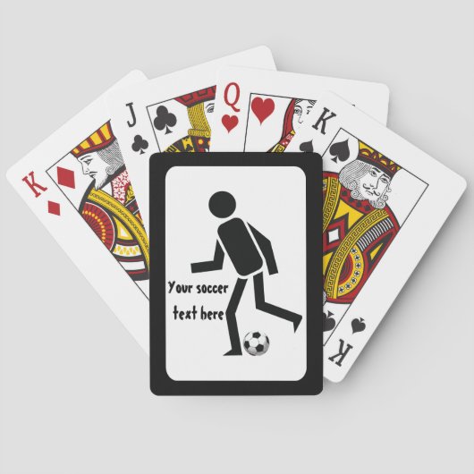 Fußball- und Ballgeschenk Spielkarten (Rückseite)