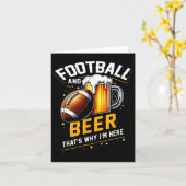 Fußball und Bier das ist, warum ich hier bin Ameri Karte (Gelbe Blume)