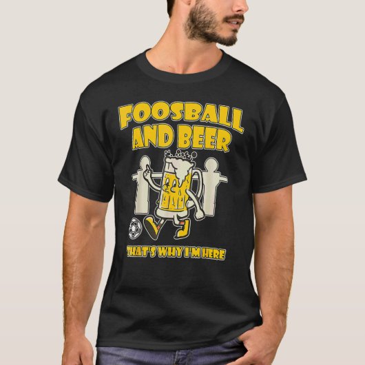 Fußball und Bier deshalb bin ich hier T-Shirt (Vorderseite)