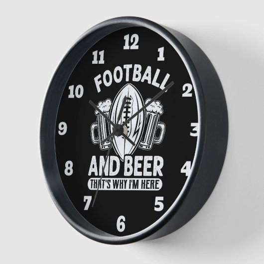 Fußball und Bier Uhr (Winkel)