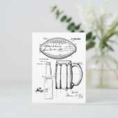 Fußball und Bierbrauerei, Flasche, Patentbriefe Postkarte (Stehend Vorderseite)