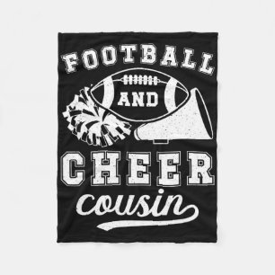 Fußball und Cheer Cousin Fußball und Cheerleading Fleecedecke