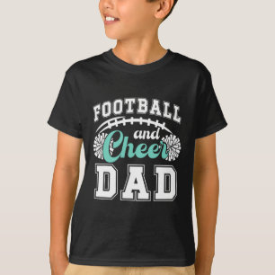 Fußball und Cheer Dad Cheerleader und Fußballspiel T-Shirt