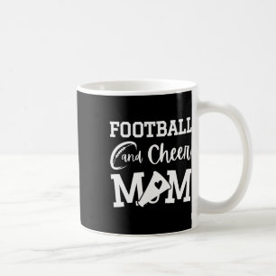 Fußball und Cheer Mom Black Cheerleading Kaffeetasse
