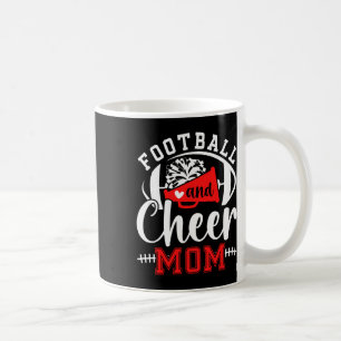 Fußball und Cheer Mom Cheerleading und Fußball-Mut Kaffeetasse