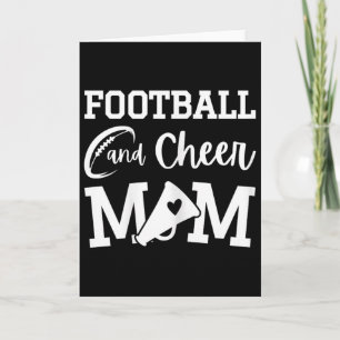 Fußball und Cheer Mom Royal Blue Cheerleading Karte