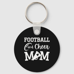 Fußball und Cheer-Mom Royal Blue Cheerleading Schlüsselanhänger