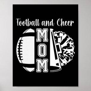 Fußball und Cheer Mom von Cheerleader und Fußball Poster
