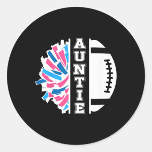 Fußball Und Cheer Tante Cheerleading Und Fußball A Runder Aufkleber