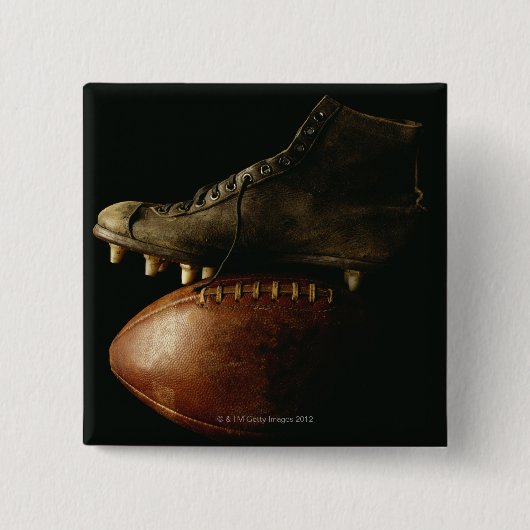 Fußball und Cleat Button (Vorderseite)