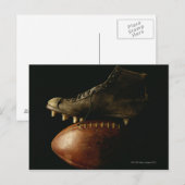 Fußball und Cleat Postkarte (Vorne/Hinten)