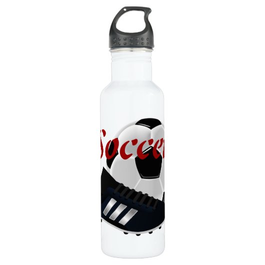 Fußball und Cleat Sports Trinkflasche (Vorderseite)