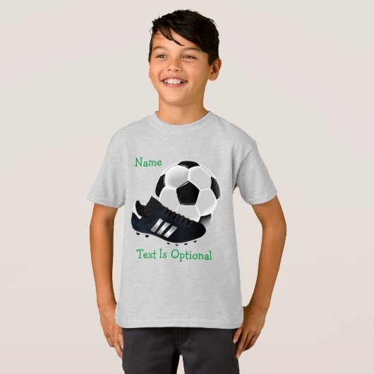 Fußball und Cleat T-Shirt (Vorne ganz)