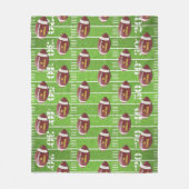 Fußball und Feld Personalisiert Fleecedecke (Vorderseite)