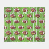 Fußball und Feld Personalisiert Fleecedecke (Vorderseite (Horizontal))