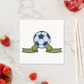 Fußball und Flachpapier Napkins Serviette (Beispiel)