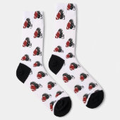 Fußball und Footballhelm Socken (Rechts)