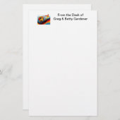 Fußball und Fußball-Dynamik Briefpapier (Vorne/Hinten)