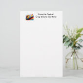 Fußball und Fußball-Dynamik Briefpapier (Stehend Vorderseite)