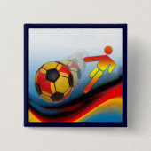 Fußball und Fußball-Dynamik Button (Vorderseite)