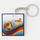 Fußball und Fußball-Dynamik Schlüsselanhänger (Rückseite)