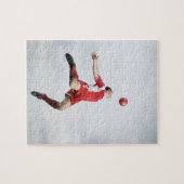 Fußball und Fußball in der Luft Puzzle (Horizontal)