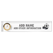 Fußball und Fußball Namensplakette (Vorderseite)