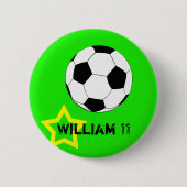 Fußball- und Fußballfans und Spielername Button (Vorderseite)