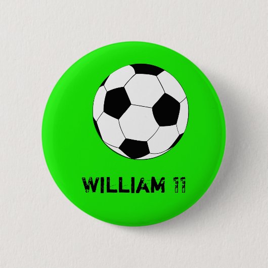Fußball- und Fußballfans und Spielername Button (Vorderseite)