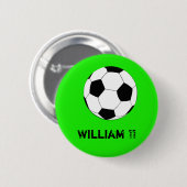 Fußball- und Fußballfans und Spielername Button (Vorne & Hinten)