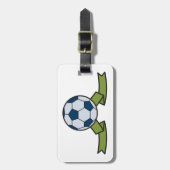 Fußball und Gepäckanhänger (Vorderseite vertikal)