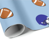 Fußball und Helme Geschenkpapier (Rolleneckpunkt)
