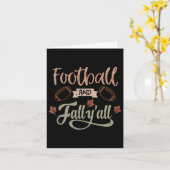 Fußball und Herbst Y'all Fun Herbst Saison Quote G Karte (Gelbe Blume)