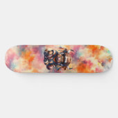 Fußball- und Hochlandkühe Skateboard (Horizontal)