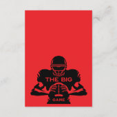 Fußball- und Hotdog-Party Begleitkarte (Rückseite)