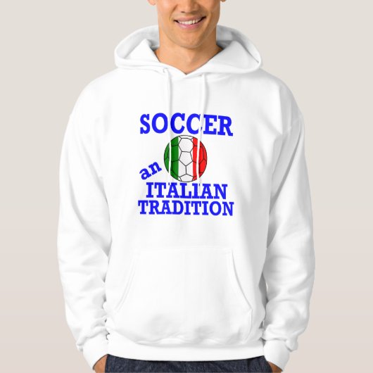 Fußball und italienische Tradition Hoodie (Vorderseite)