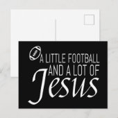 Fußball und Jesus Postkarte (Vorne/Hinten)