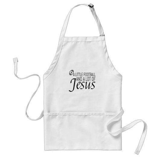 Fußball und Jesus Schürze (Vorne)