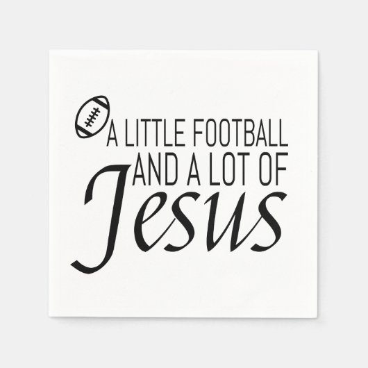 Fußball und Jesus Serviette (Vorderseite)