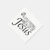 Fußball und Jesus Serviette (Ecke)
