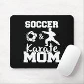 Fußball und Karate Mama Funny Soccer Player Karate Mousepad (Mit Mouse)