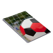 Fußball und Netz Notizblock (Rechte Seite)