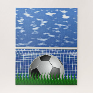 Fußball und Netz Puzzle