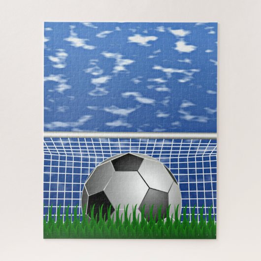 Fußball und Netz Puzzle (Vertikal)