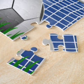 Fußball und Netz Puzzle (Seite)