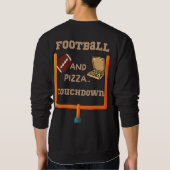 Fußball und Pizza Sweatshirt (Rückseite)