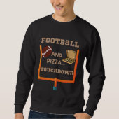 Fußball und Pizza Sweatshirt (Vorderseite)