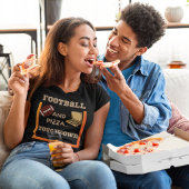 Fußball und Pizza T-Shirt