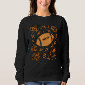 Fußball und Pumpkins | Gemütlicher Erntedank Fall Sweatshirt (Vorderseite)